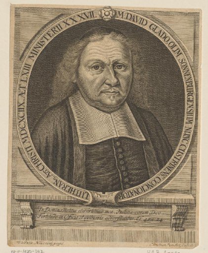 Portrait of David Gladow at the age of 63