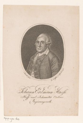 Portrait of Johann Erdmann Hasse