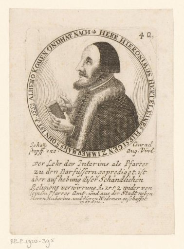 Portrait of Hieronymus Hertel