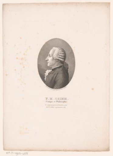 Portrait of Baron Friedrich Melchior Grimm