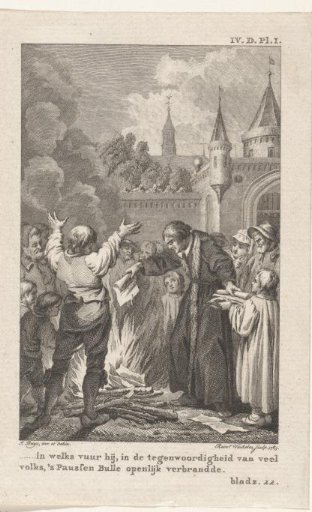 Martin Luther Burns the Papal Bull