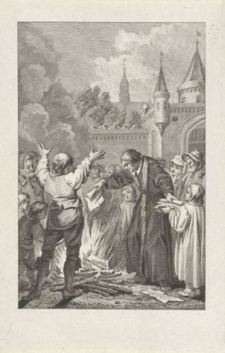 Martin Luther Burns the Papal Bull