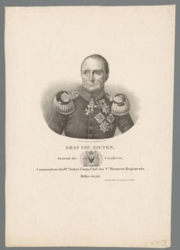 Portrait of Hans Ernst Karl von Zieten