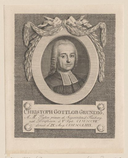 Portrait of Christoph Gottlob Gründig