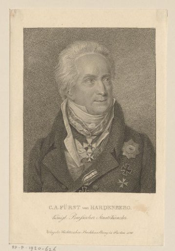 Portrait of Karl August von Hardenberg