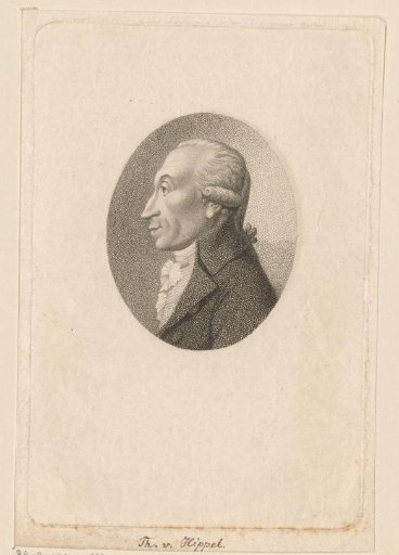 Portrait of Theodor Gottlieb von Hippel