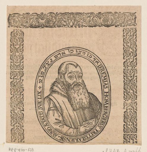 Portrait of Jeremias Homberger