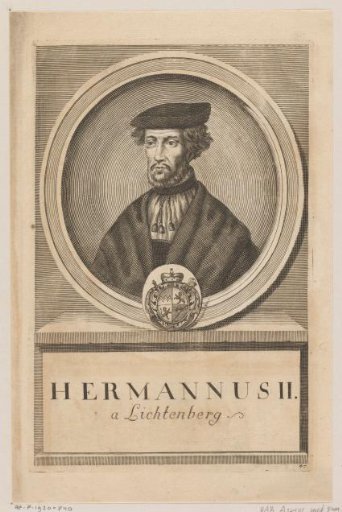 Portrait of Hermann II von Lichtenberg, Bishop of Würzburg