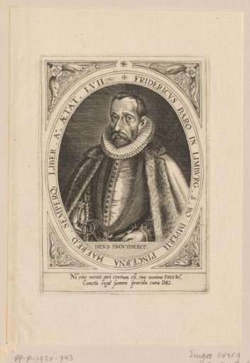 Portrait of Frederik, Baron van Limburg at the age of 57