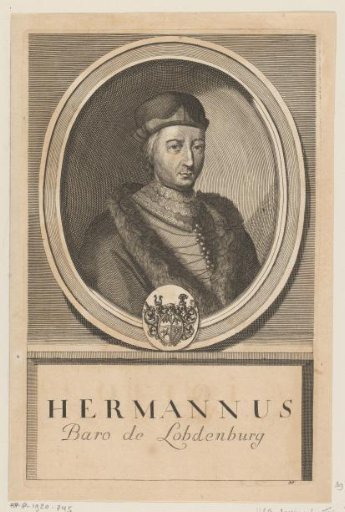 Portrait of Hermann I von Lobdeburg, Bishop of Würzburg