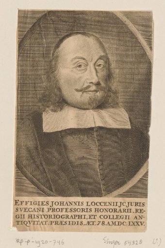 Portrait of Johannes Loccenius at the age of 78