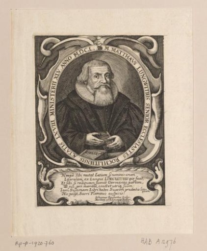Portrait of Matthaeus Lungwitz at the age of 68