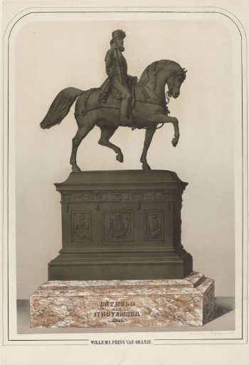 Equestrian statue of Willem I, Prince of Orange, at the Noordeinde in The Hague