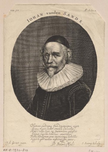 Portrait of Johan van den Sande at the age of 70