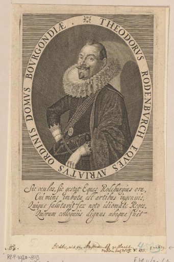 Portrait of Theodorus Rodenburg