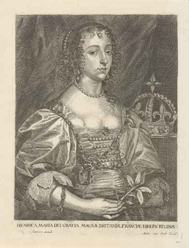 Portrait of Henrietta Maria of Bourbon, Queen of England