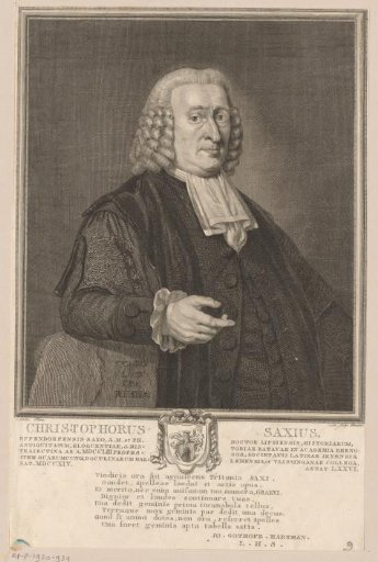 Portrait of Christophorus Saxius