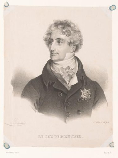 Portrait of Armand-Emmanuel du Plessis, Duke of Richelieu
