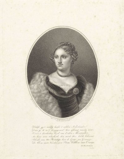 Portrait of Anna Paulowna Romanowa (Queen of the Netherlands)