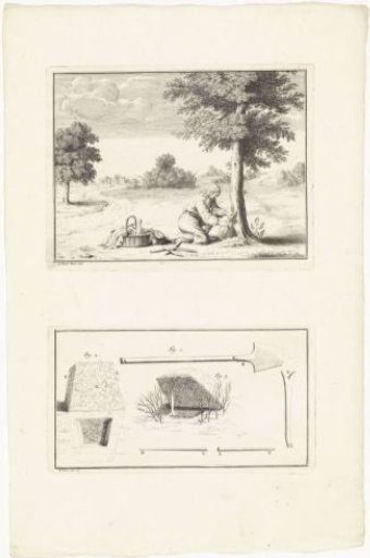 Tapping liquid from a tree and methods for catching worms