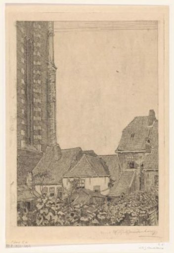 Houses near the Our Lady's Tower in Amersfoort
