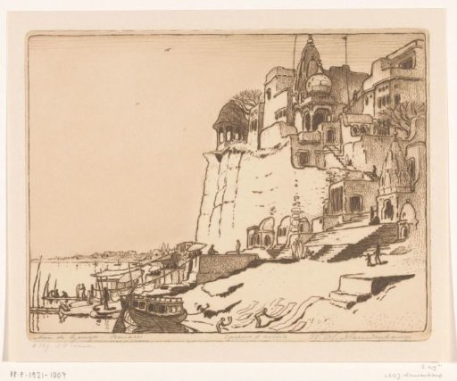 Houses and Temples on the Ganges in Benares