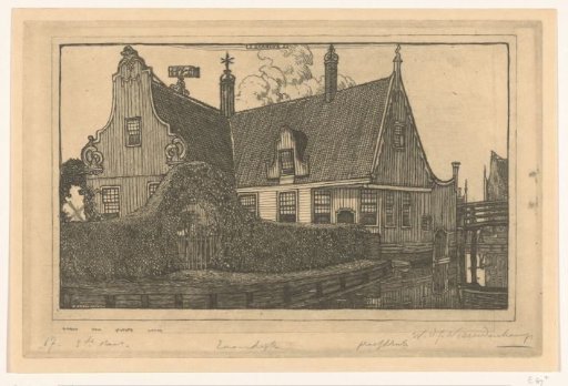 Wooden House on the Water in Zaandijk