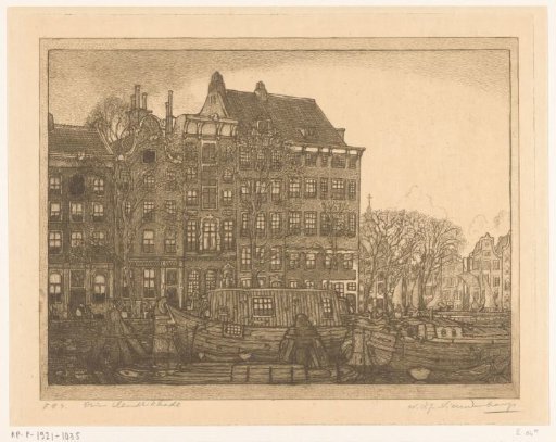 Houses on the Prins Hendrikkade in Amsterdam