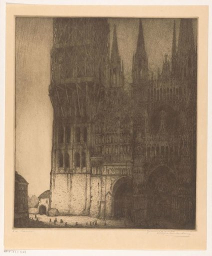 Facade of the Our Lady's Cathedral in Rouen