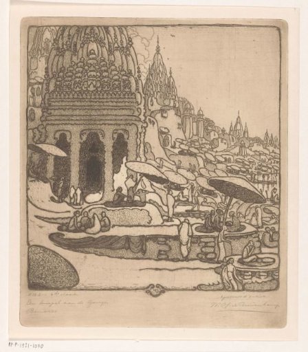 A Temple on the Ganges, Benares