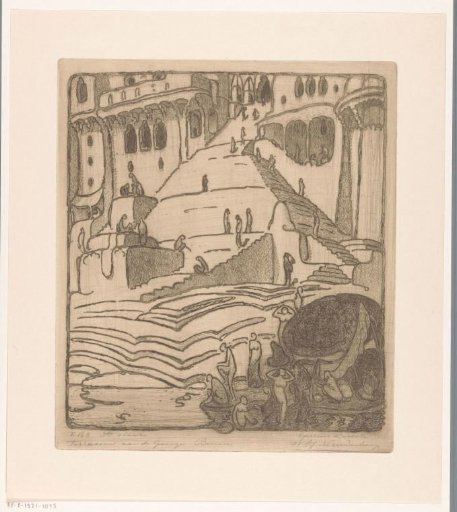 Terraces on the Ganges, Benares