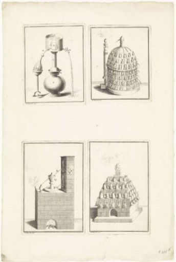 Four Distilling Apparatus and Kettles