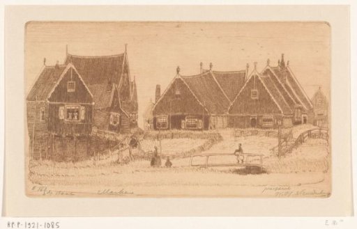 Wooden Houses on Marken