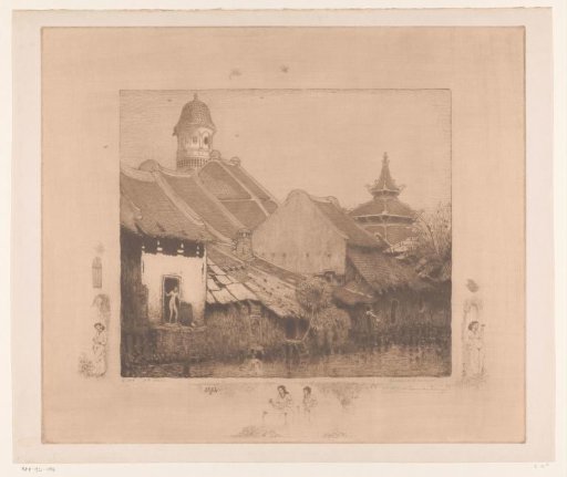 Houses and Bathing Women in Semarang