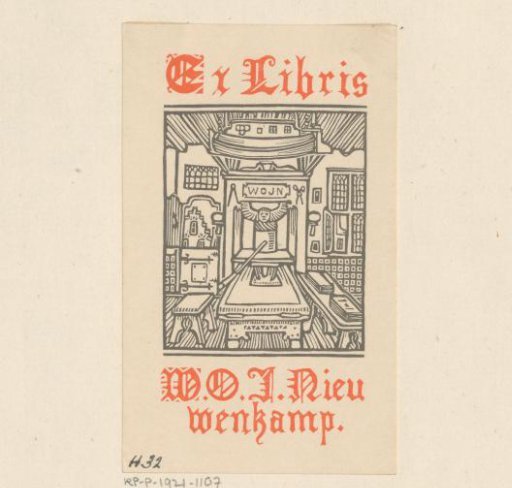 Ex Libris of W.O.J. Nieuwenkamp
