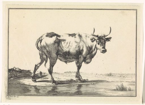 Landscape with a cow