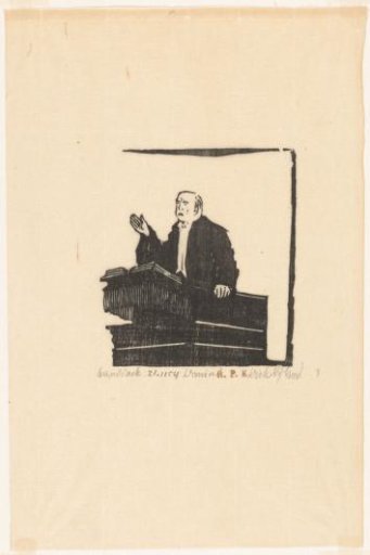 Preacher on a pulpit