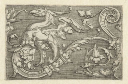 Ornament with fantastic creatures