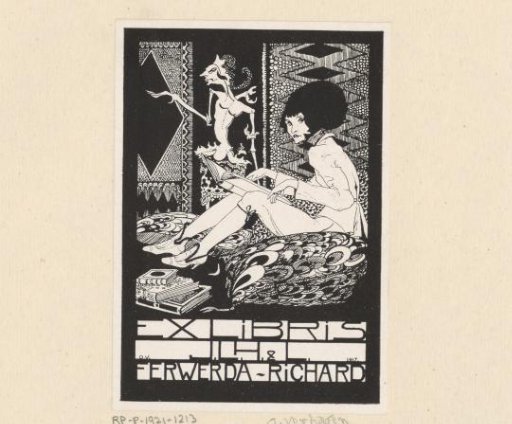 Ex libris of J.L.H. and L. Ferwerda-Richard