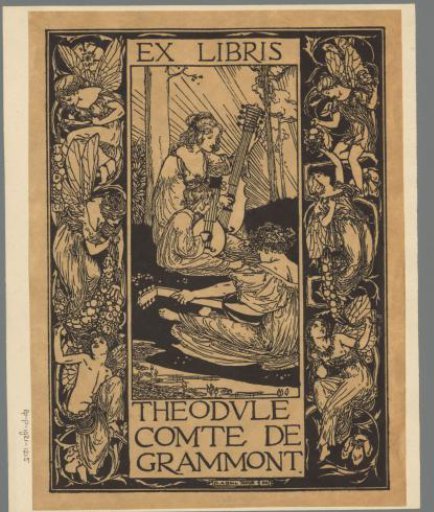 Ex libris of Theodule comte de Grammont