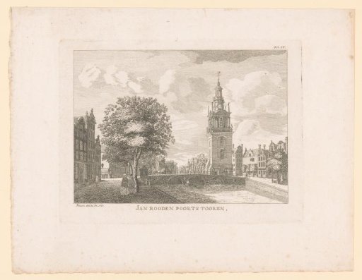 View of the Jan Roodenpoortstoren in Amsterdam