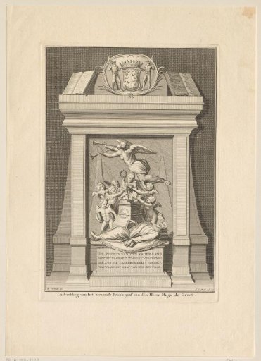 Design for the tomb of Hugo de Groot