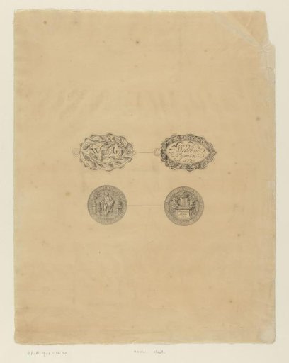 Two medals of Carel Willem Jamin and Benjamin Jamin from 1739 and 1725