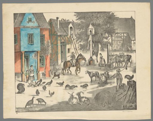 View of houses on a courtyard