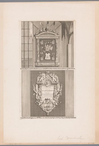 Funerary monuments for Field Marshal Paulus Wirtz and Lieutenant-Admiral Willem van der Zaan in the Old Church in Amsterdam