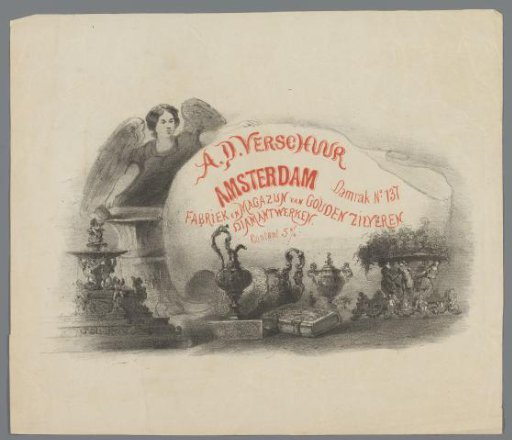 Advertisement for goldsmith A.D. Verschuur