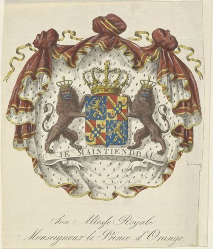 Coat of arms of William III, King of the Netherlands