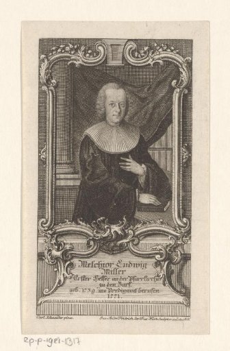 Portrait of Melchior Ludwig Miller at the age of 32