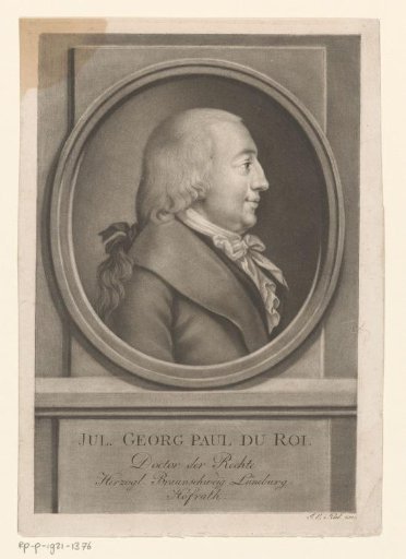 Portrait of Julius Georg Paul Du Roi