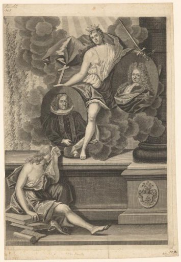 Portrait of Otto Mencke and an unknown man